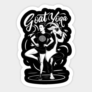 Goat Yoga With Goat Sticker